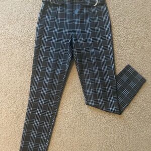 Forever 21 Black and Blue Checkered Pants